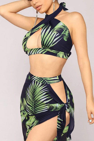 Sexy Fashion Print Swimsuit Set