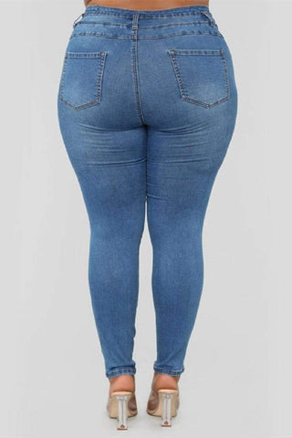 Fashion Skinny Plus Size Jeans