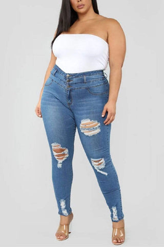 Fashion Skinny Plus Size Jeans