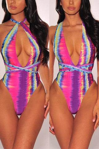 Sexy Printing One-piece Swimsuit