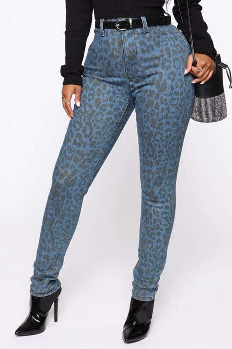 Fashion Leopard Print Trousers