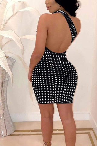 Sexy Backless Off Shoulder Dress