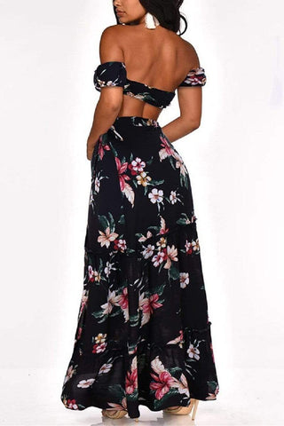 Sexy Fashion Print Skirt Set