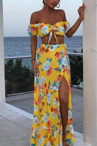 Sexy Fashion Print Skirt Set