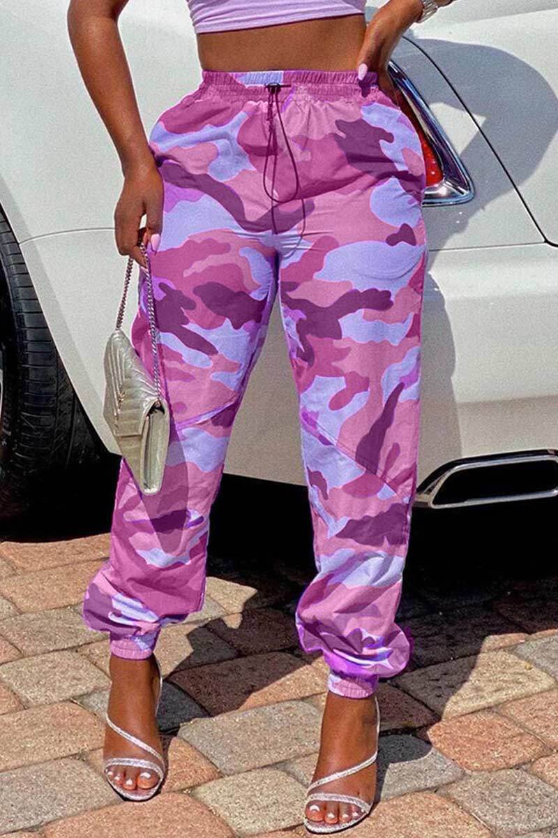 Fashion Camouflage Printed Trousers