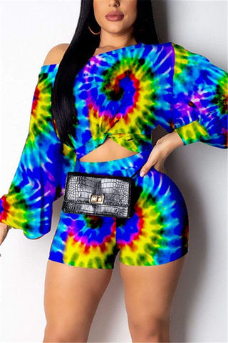 Trendy Sexy Tie-dye Printed Set