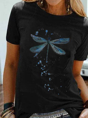 Cotton-Blend Casual Graphic Shirts & Tops