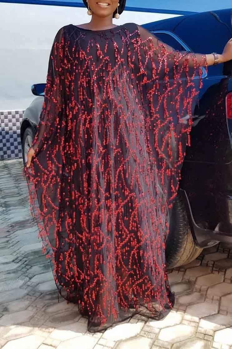 Fashion Sequined Lined Dress