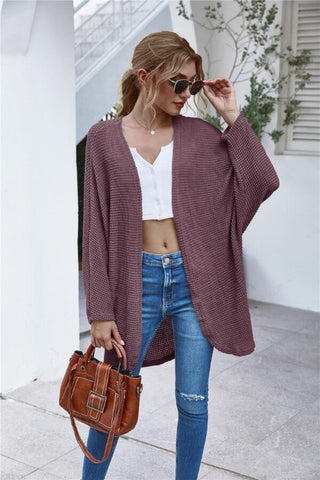 Fashion Casual Solid Color Knitting Cardigan