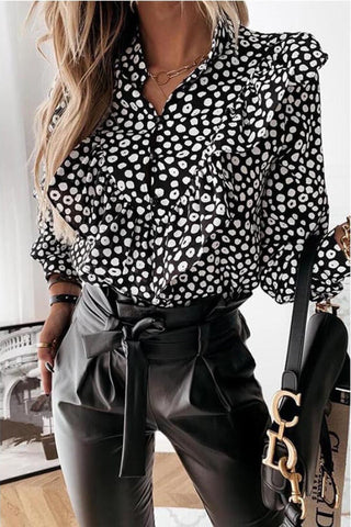 Fashion Casual Regular Print Blouse
