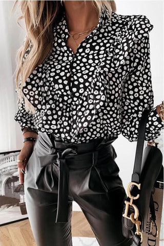 Fashion Casual Regular Print Blouse