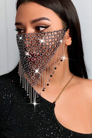Fashion Elegant Tassel Stitching Face Protection