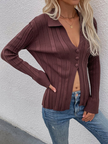 Button Me Up Knit Cardigan Sweater