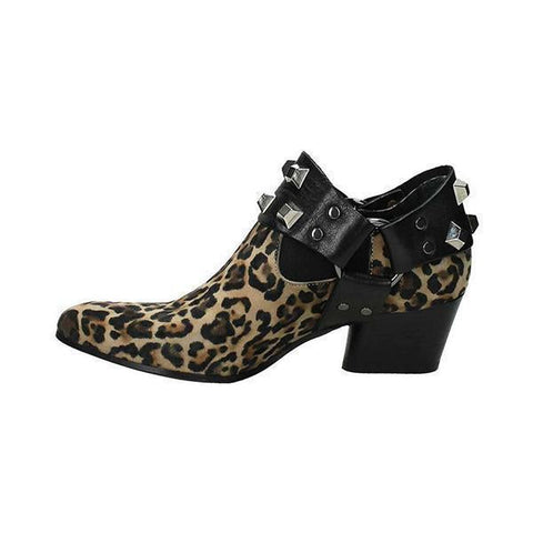 Pearl Pointed Toe Ankle Boties Slip-On Women Boots