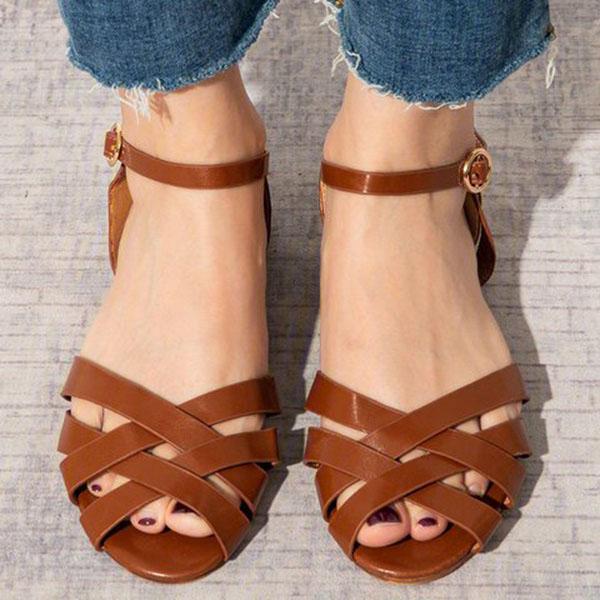 Rodress-crossed-strap-flats-adjustable-buckle-sandals