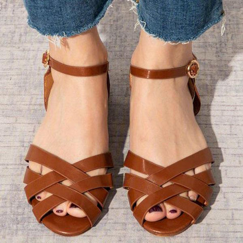 Rodress-crossed-strap-flats-adjustable-buckle-sandals