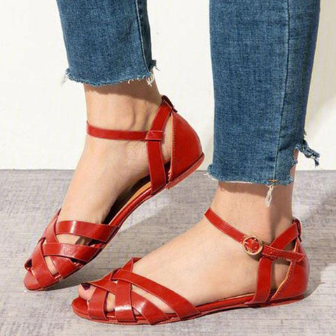 Rodress-crossed-strap-flats-adjustable-buckle-sandals