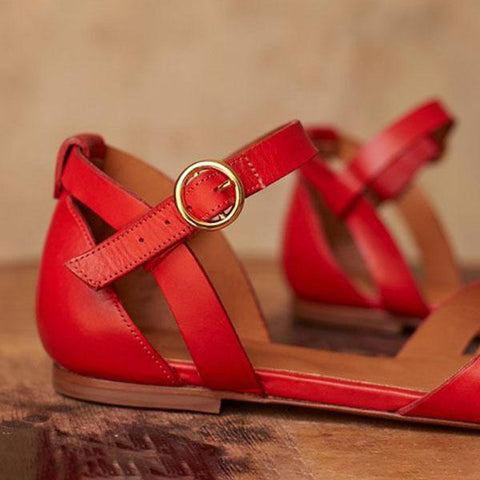 Rodress-crossed-strap-flats-adjustable-buckle-sandals