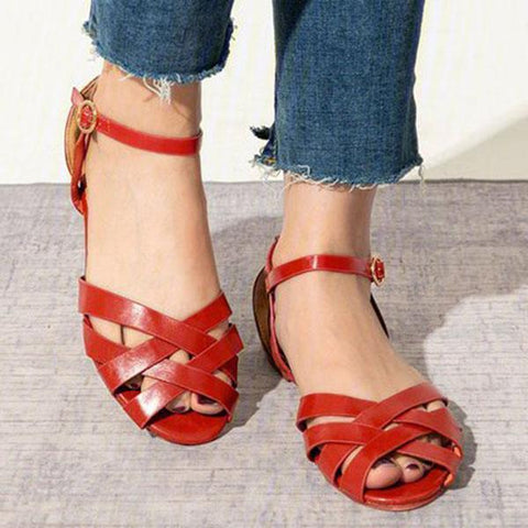 Rodress-crossed-strap-flats-adjustable-buckle-sandals