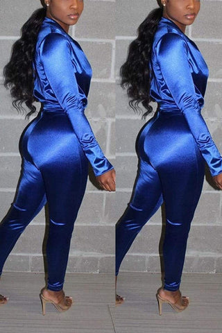 Sexy Long Sleeve Two Piece Suit