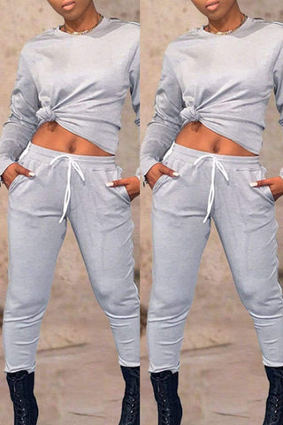 Casual Sports Zippers Two Piece
