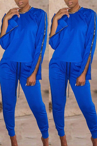 Casual Sports Zippers Two Piece