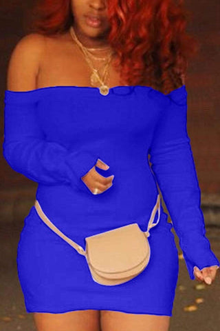 Sexy Word Shoulder Mini Dress