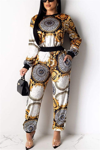Casual Fashion Printed Two-Piece