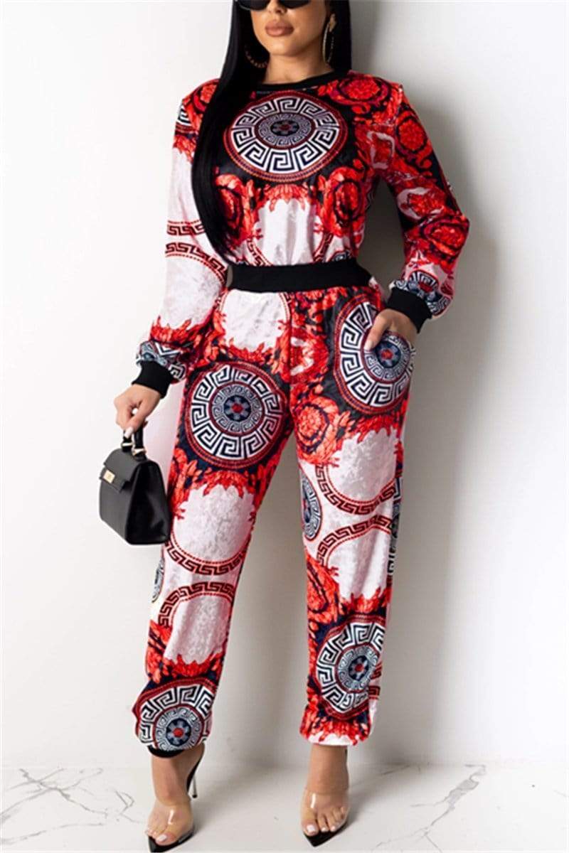 Casual Fashion Printed Two-Piece