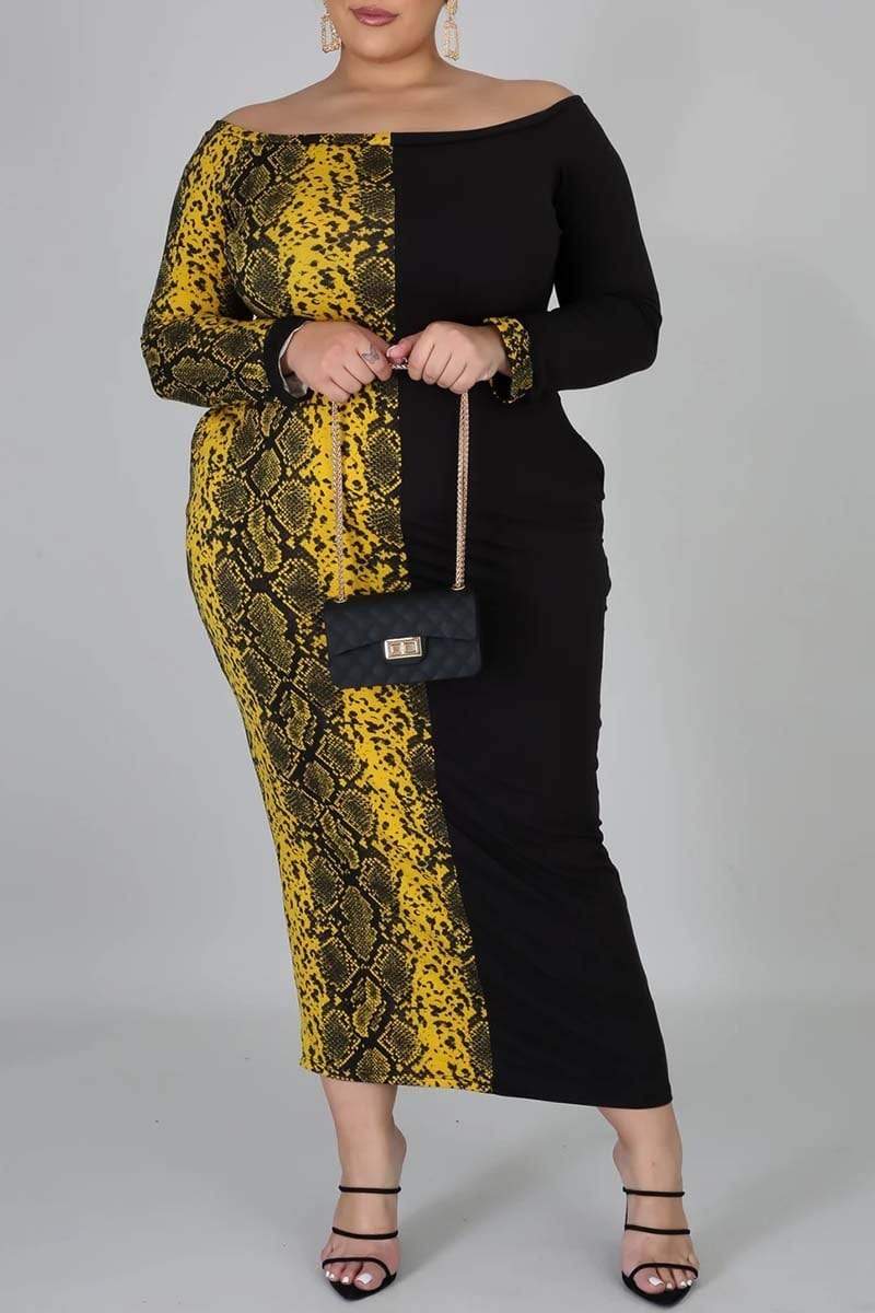 Fashion Plus Size Leopard Print Dress