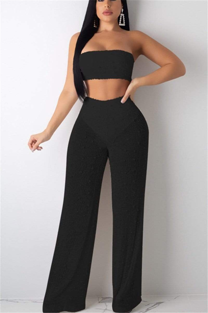 Sexy Cutout Knit Two Piece