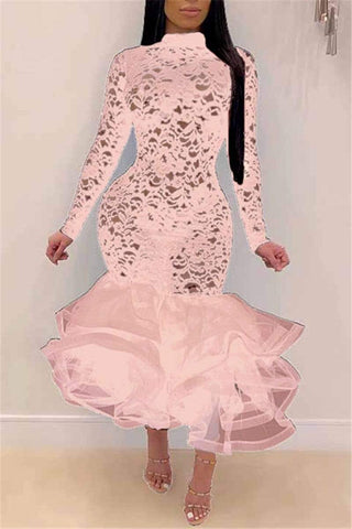 Sexy Cutout Lace Party Dress