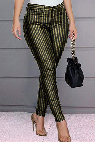 Fashion Striped Knitted Trousers