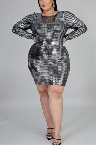 Fashion Sexy Plus Size Pit Dress