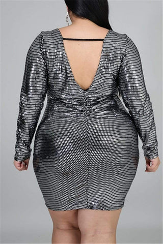 Fashion Sexy Plus Size Pit Dress