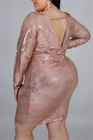 Fashion Sexy Plus Size Pit Dress