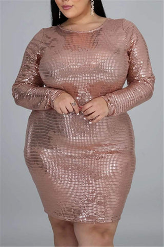 Fashion Sexy Plus Size Pit Dress