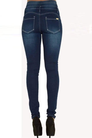 Stylish High Waist Slim Jeans