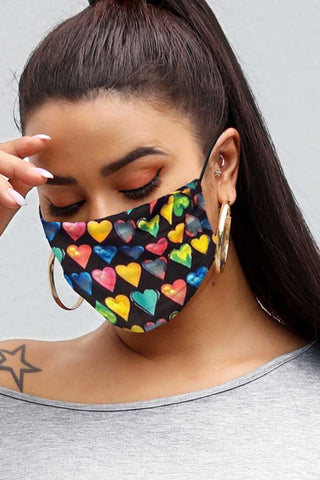 Fashion Colorful Print Face Protection