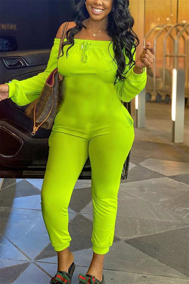 Fashion Casual Solid Color Jumpsuits