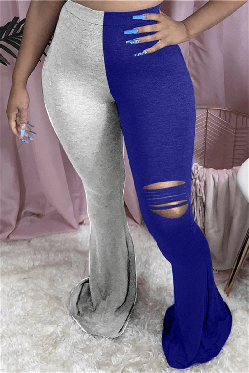 Fashion Casual Patchwork Plus Size Trousers