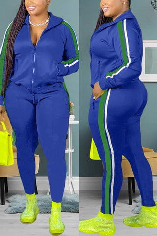 Free-shipping-online-clothing-casual-sports-patchwork-plus-size-set