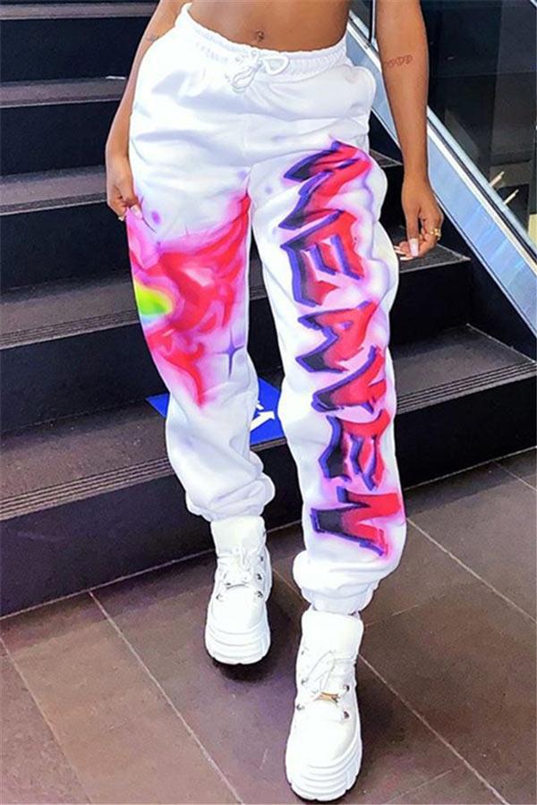 Casual Regular Printed Sweatpants