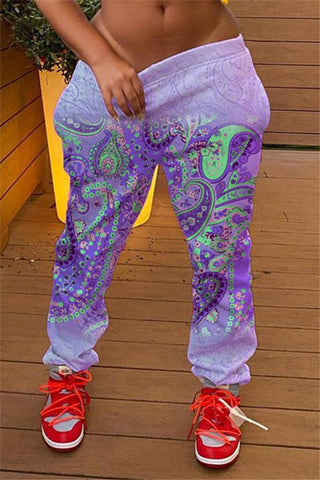 Fashion Personality Printed Trousers