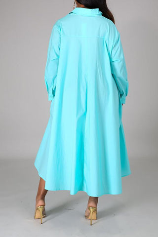Loose Fashion Irregular Casual Shirt Dress