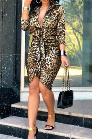 Free-shipping-online-clothing-sale-knee-length-long-sleeve-casual-solid-color-shirt-collar-pleated-dress-02348
