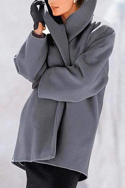 Free-shipping-online-clothing-fashion-lapel-pure-colour-overcoat