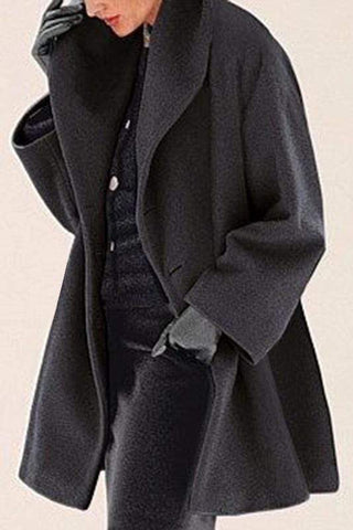 Free-shipping-online-clothing-fashion-lapel-pure-colour-overcoat