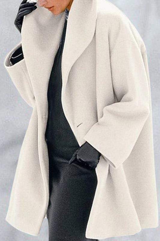 Free-shipping-online-clothing-fashion-lapel-pure-colour-overcoat