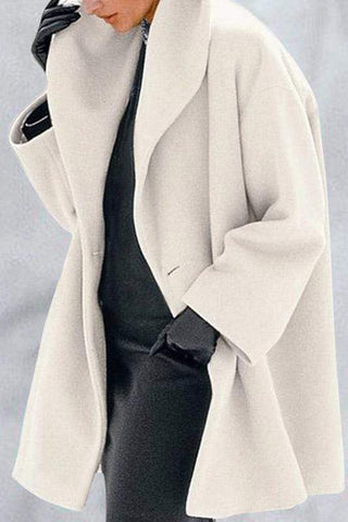 Free-shipping-online-clothing-fashion-lapel-pure-colour-overcoat